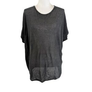 Sweaty Betty Womens Beachy Boxy Knit Blouse Cotton Blend Size S/M Oversized